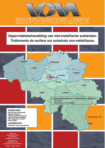 Carte des traitements de surface sur substrats non-métalliques, juin 2013